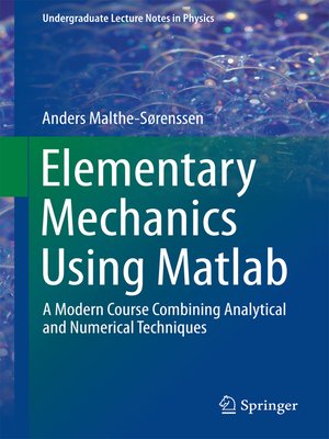cover image of Elementary Mechanics Using Matlab